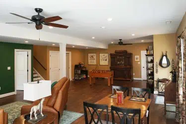 Click to enlarge featured basement finishing