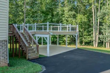 Deck and Carport Build located between Appomattox and Lynchburg