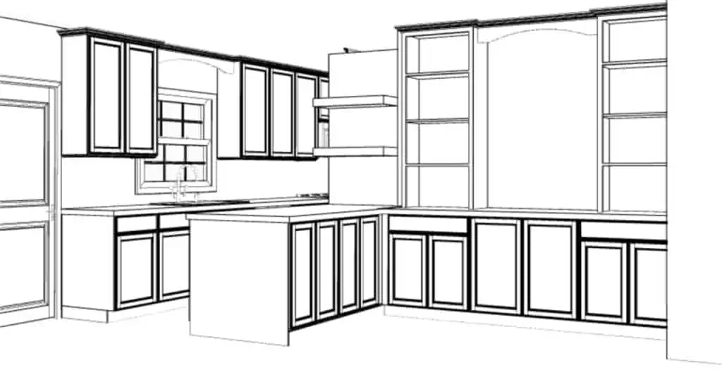 Appomattox Kitchen Remodel Rendering 1