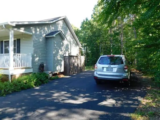 Before Two Car Garage Addition near Lynchburg