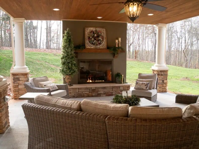 Center of Underneath Sunroom Addition