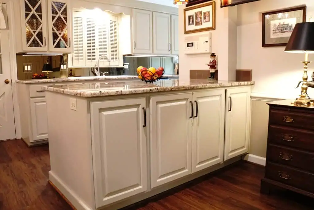 Appomattox Kitchen Remodel with custom built island cabinet 