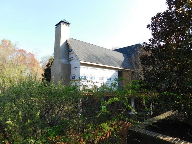 Custom Chimney Cap is installed for Home Addition