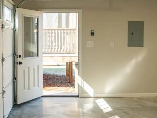 Entrance to Detached Garage Addition