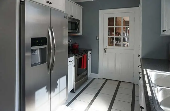 Lynchburg Area Kitchen Remodel with Bright new cabinetry, tile floors, and appliances from Appomattox