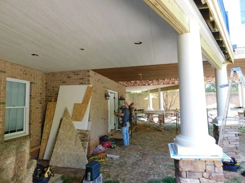 Pine Tongue and Grove Ceiling for Home Addition
