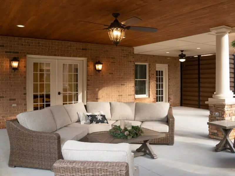 Right side of Underneath Sunroom Addition