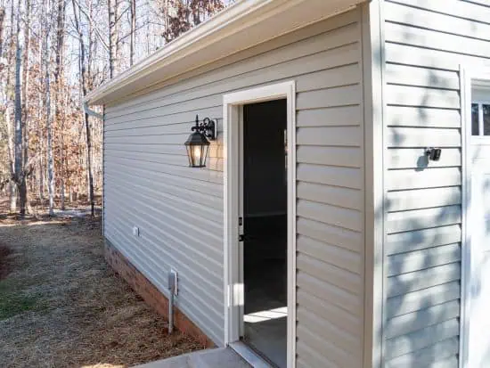 Siding and Brick for Garage Addition
