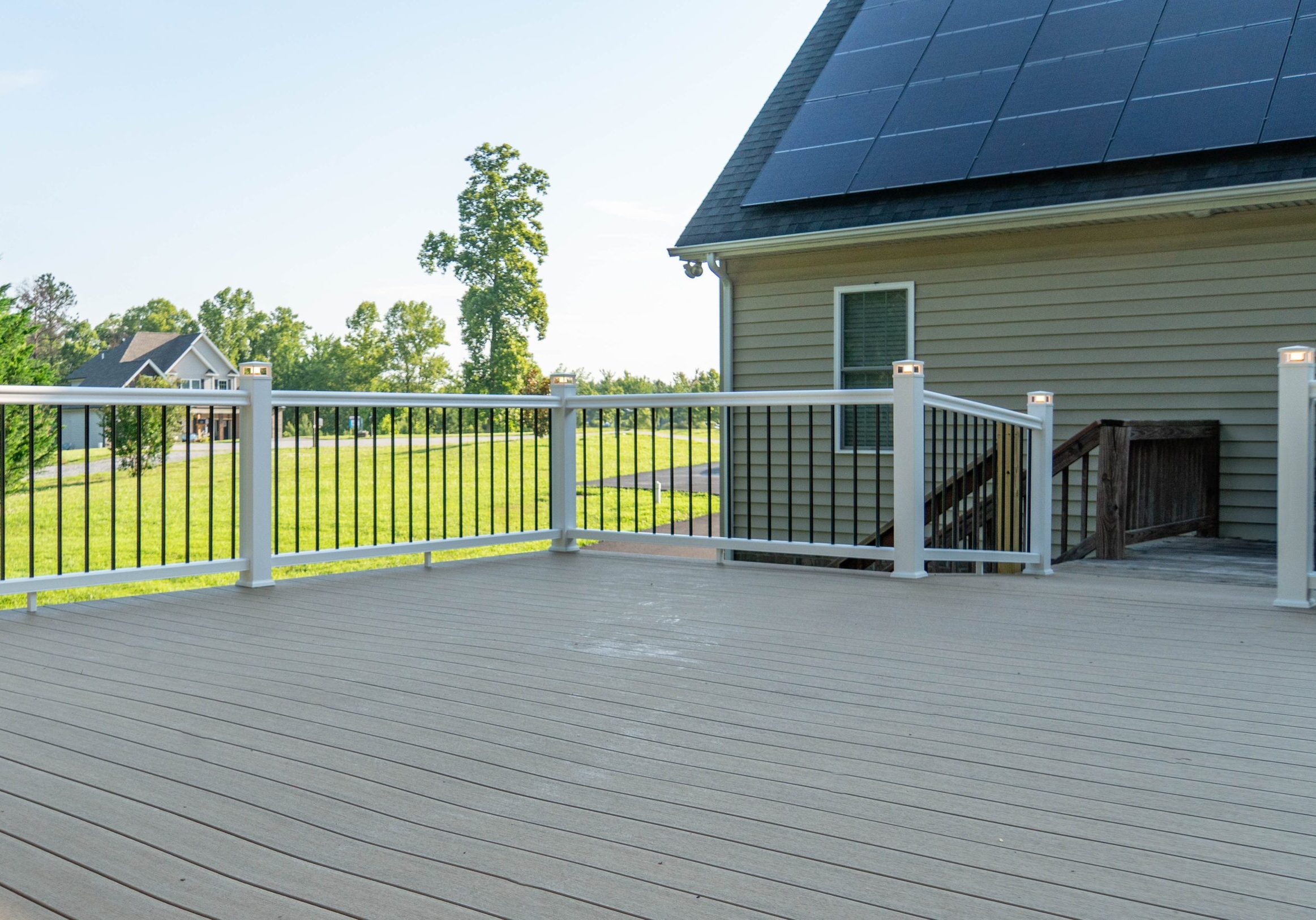 Deck and Carport Building facing from above