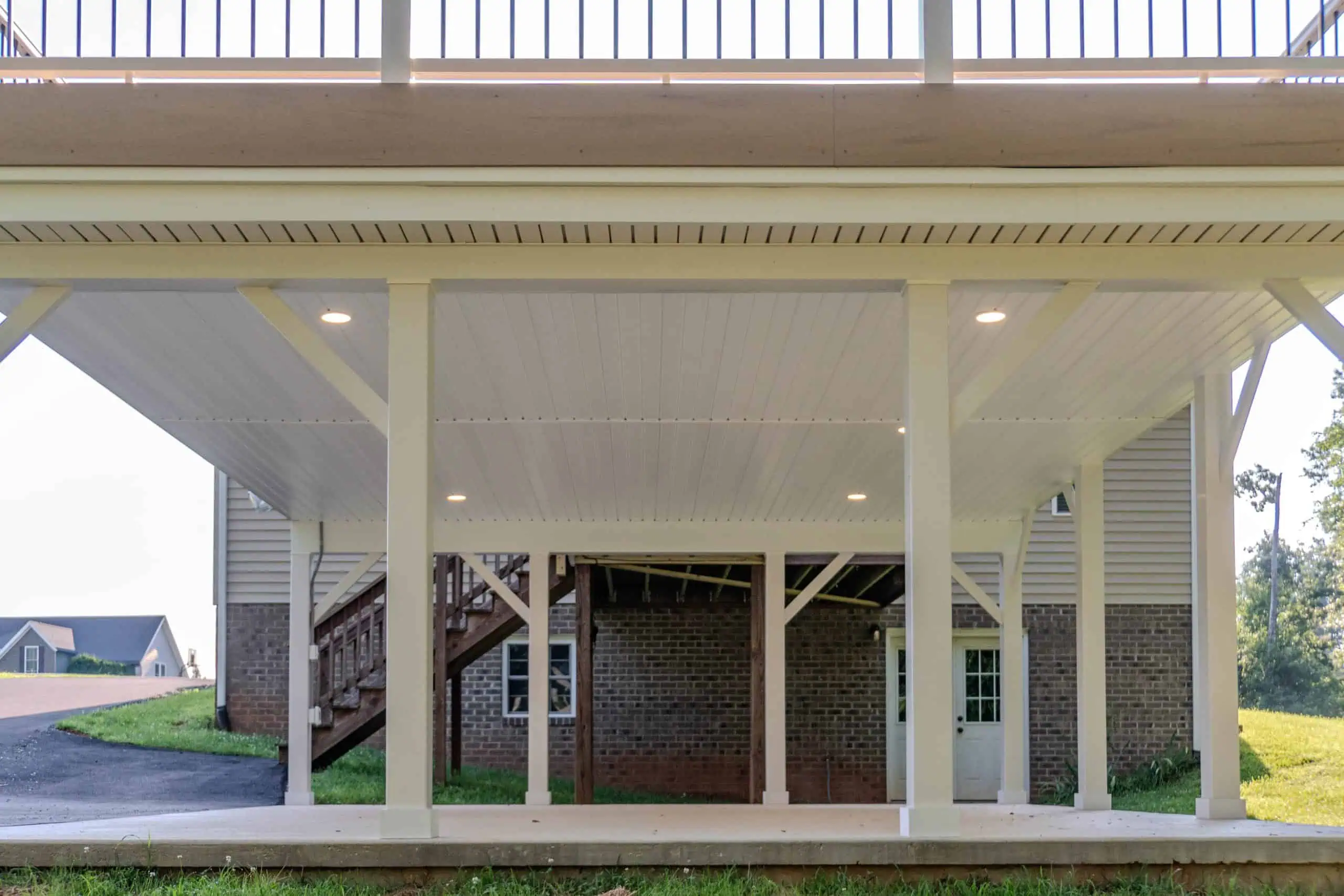 Carport Build with Hidden Drainage System
