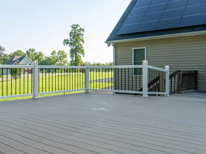 Deck and Carport Building facing from above
