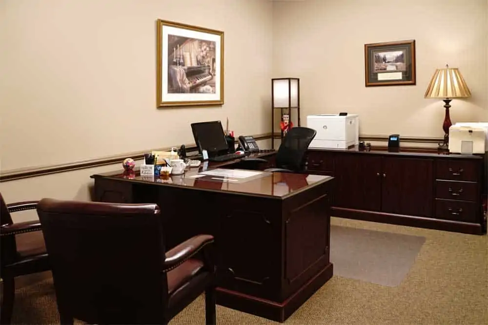 Farmer's Bank finished office space