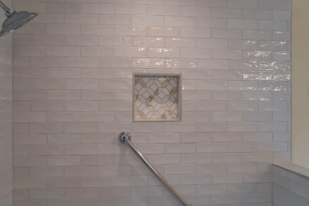 Home Addition with Bathroom Shower Niche