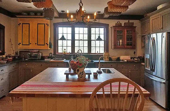 Kitchen with old farmhouse design, Appomattox, VA