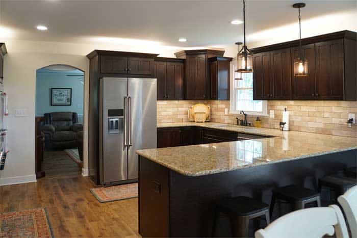 Beautiful new kitchen design after renovation