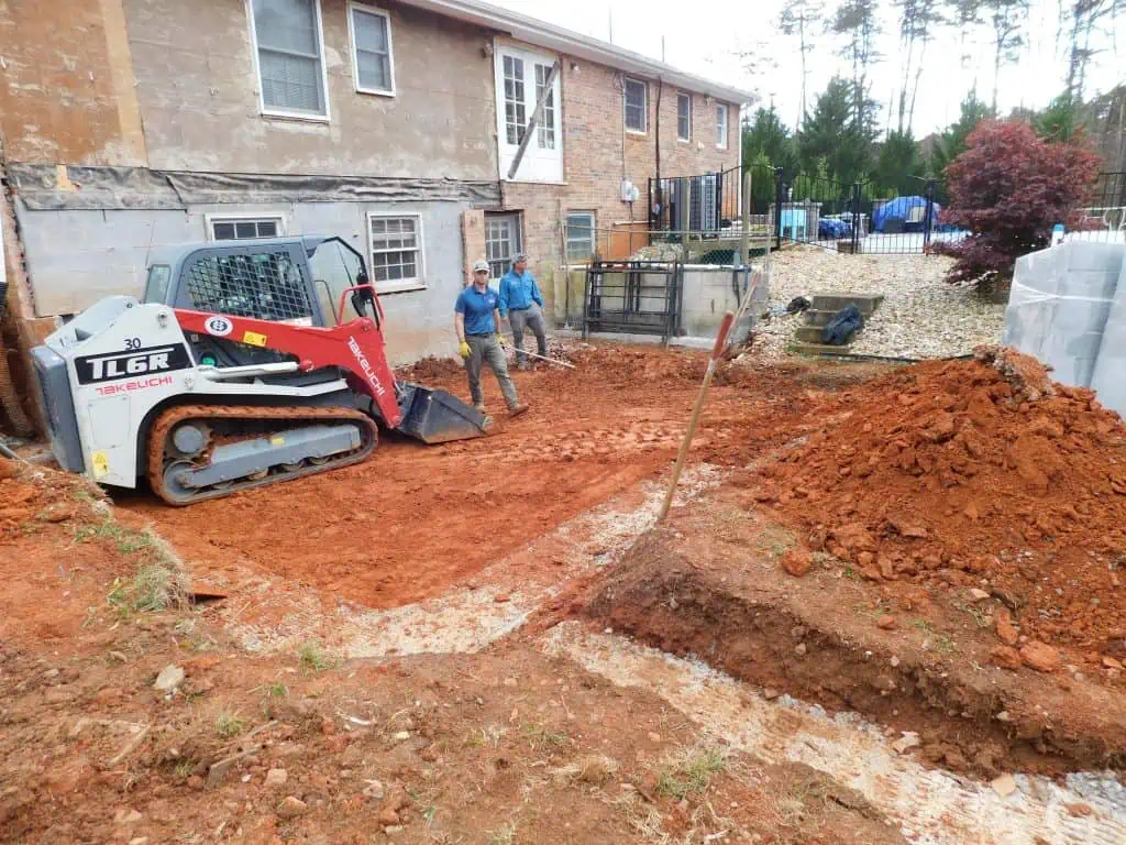 Prepping the Foundation for New Addition 1
