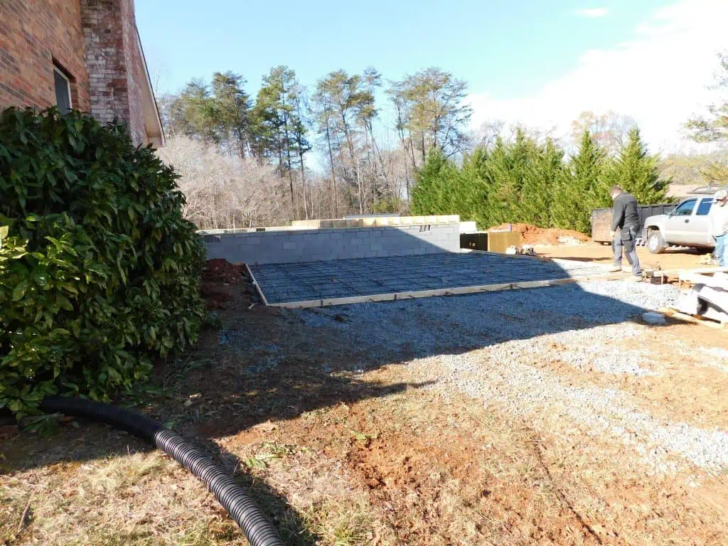 Prepping the Foundation for New Addition 2