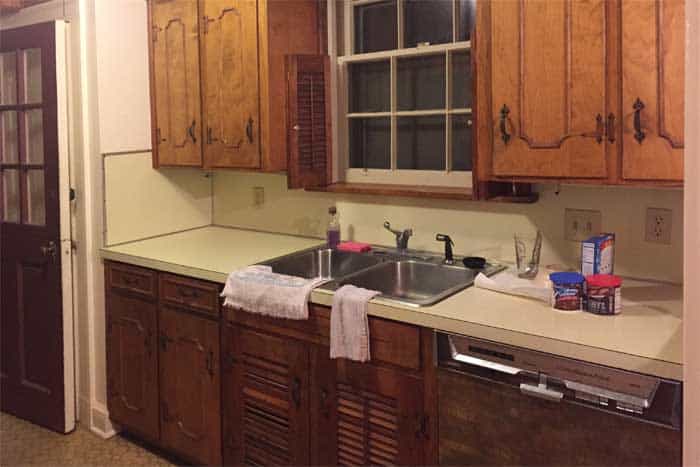 Old Lynchburg kitchen before remodeling