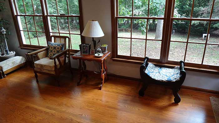 Wood floors in Forest, VA home addition